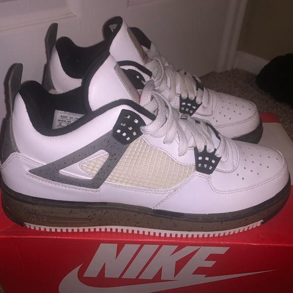 Jordan fusion 4 white/vrsty red cmnt gry-blck main image 2